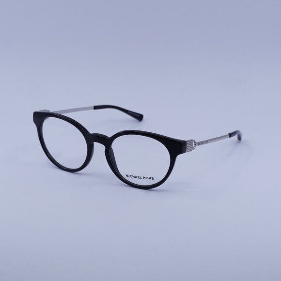 Michael Kors MK4048 3163 Kea Eyeglasses Black/Silver 51mm Round Frame - Picture 6 of 12